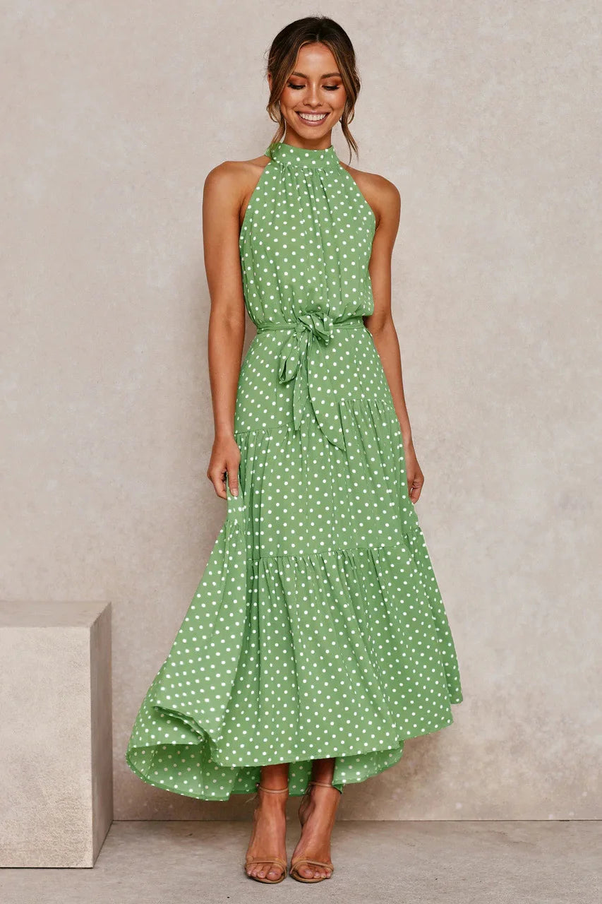 Summer Long Dress Polka Dot Casual Dresses