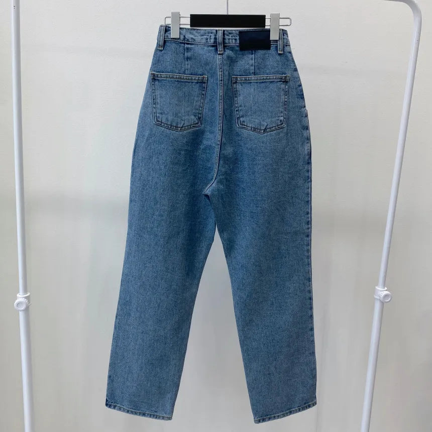 New Women Vintage Harem Denim Loose High Waisted