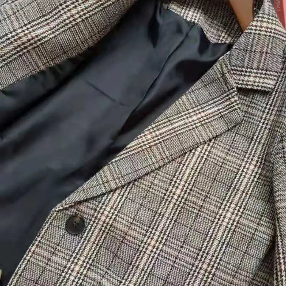 Checkered Suit Suit Jacket