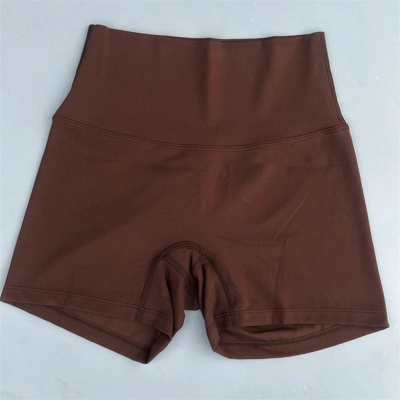 Solid Color Yoga Shorts Gym  Fitness Shorts