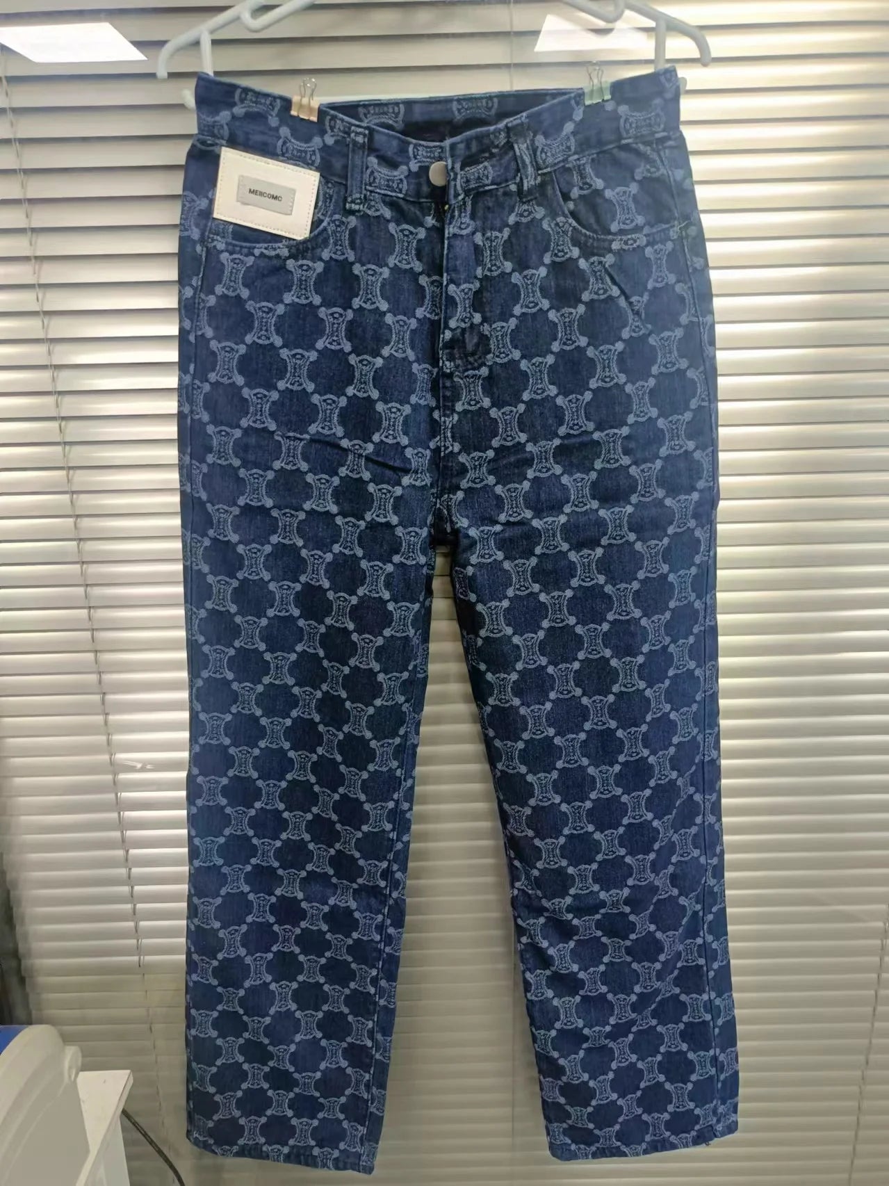 Women High-Waist Loose Straight Jeans 90s