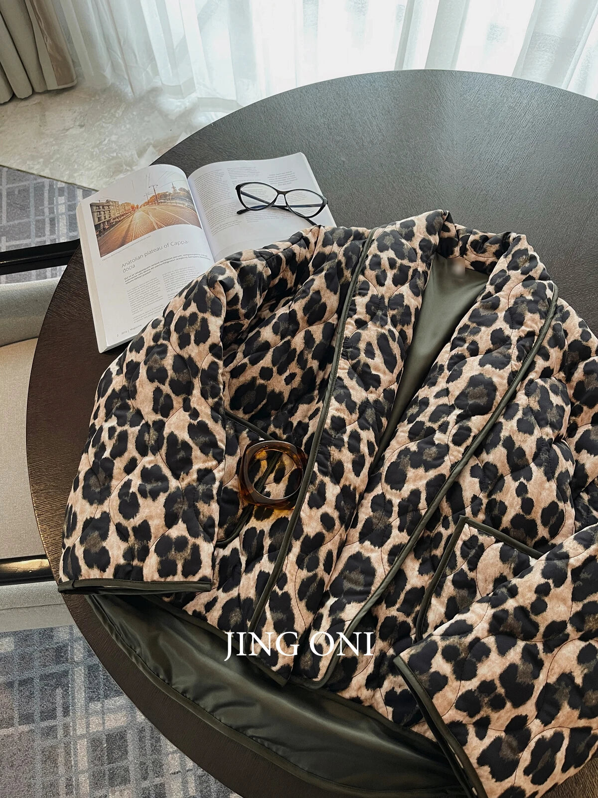 Leopard Short Padding Luxury Jacket