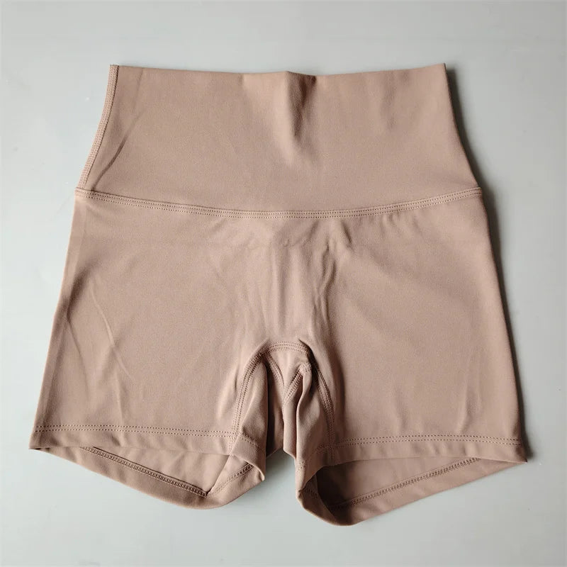 Solid Color Yoga Shorts Gym  Fitness Shorts