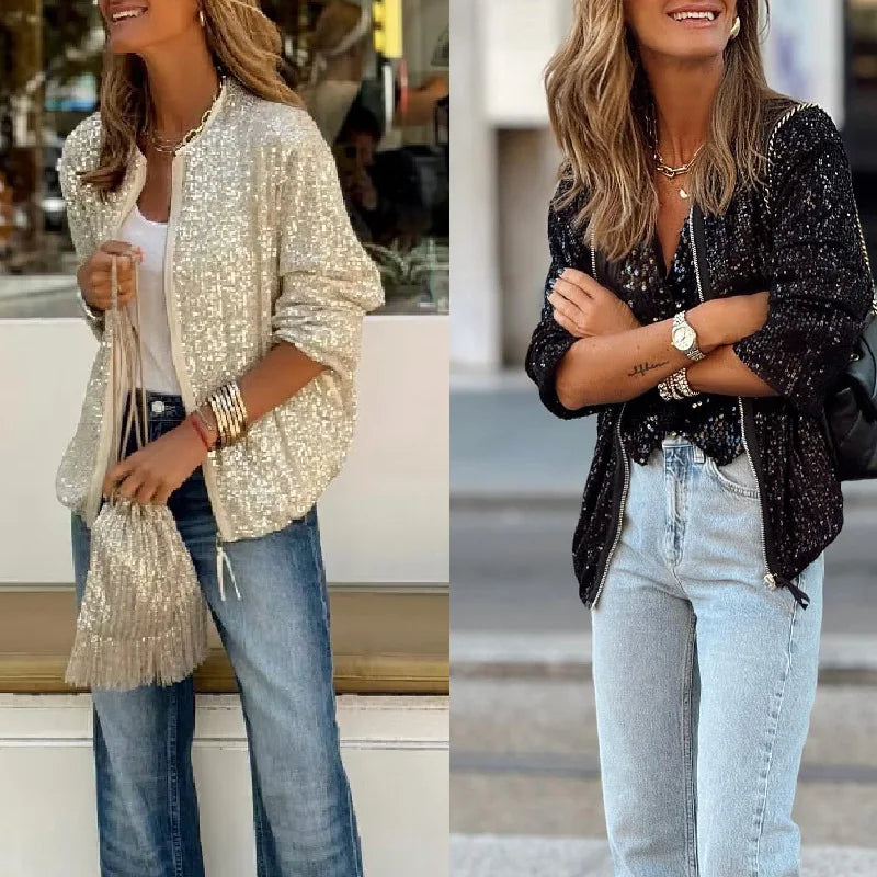 Elegant Sequin Jacket