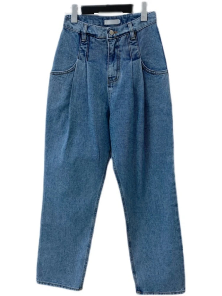 New Women Vintage Harem Denim Loose High Waisted