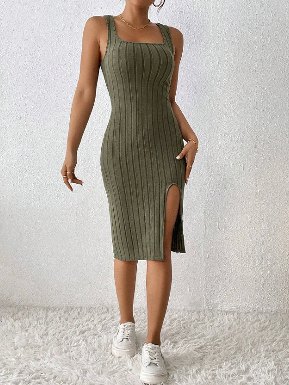 Women's Tight Sexy Tank Top Bodycon Dress