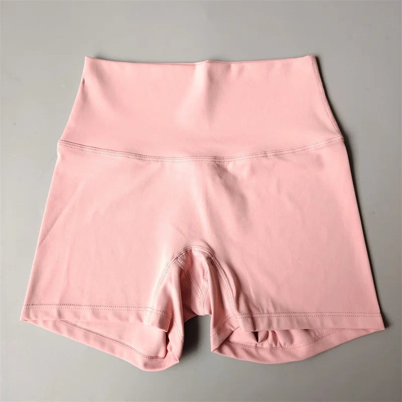 Solid Color Yoga Shorts Gym  Fitness Shorts