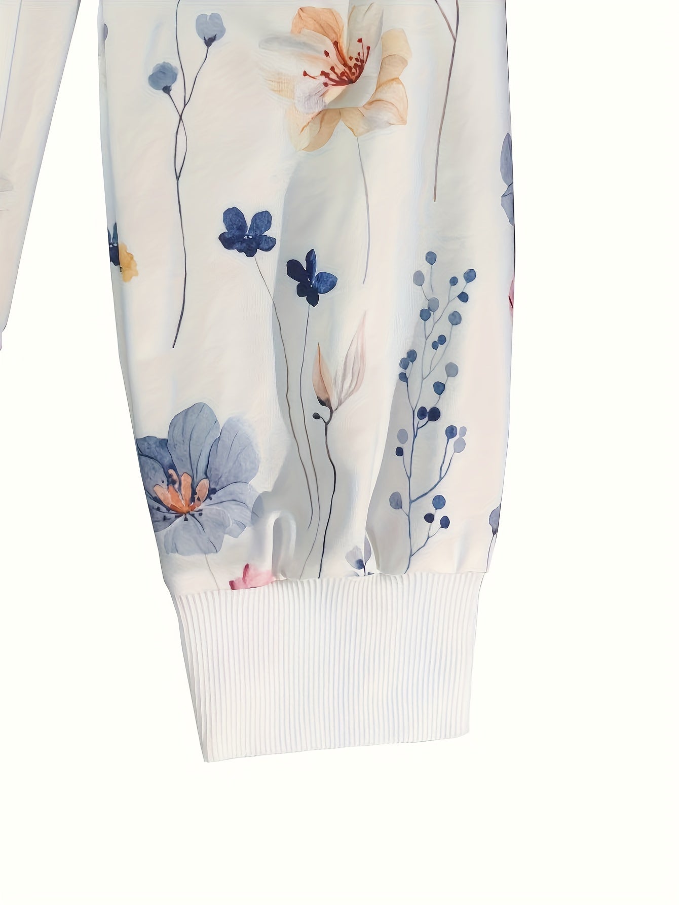 Women's Floral Print Hoodie